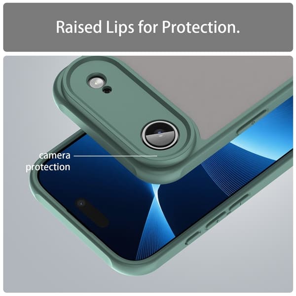 Mobilskal till iPhone Air Frostade krockkuddar Drop Proof - Grön Grön