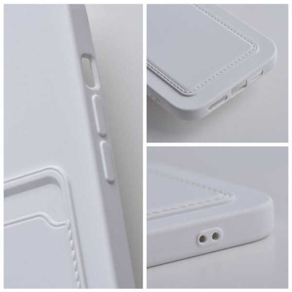 Galaxy A33 5G Cover Forcell Kortholder Blød Plast Hvid