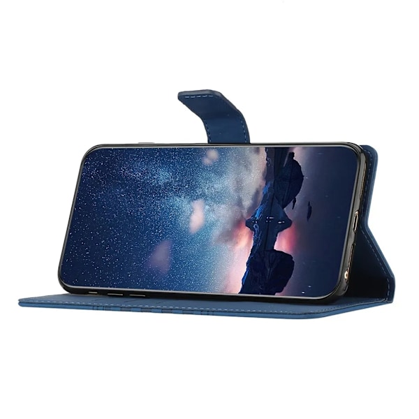 Google Pixel 7A Plånboksfodral Tryckt - Blå