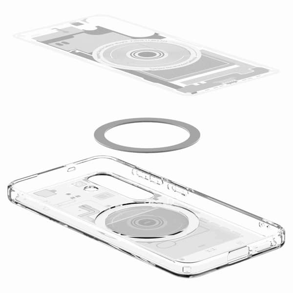 Spigen Mobilskal till Galaxy S25 Magsafe Ultra Hybrid - Zero One Vit