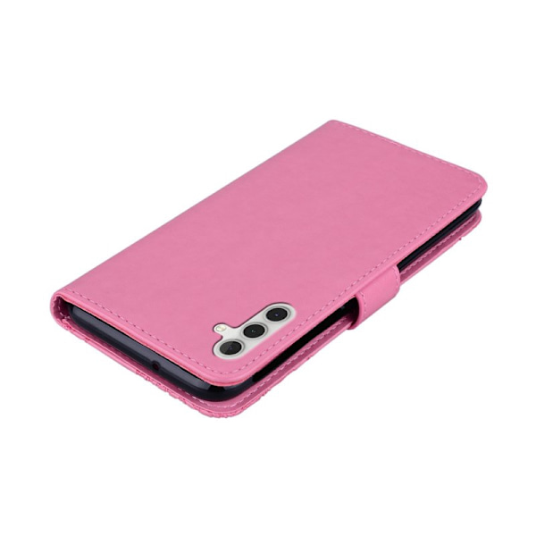 Plånboksfodral för Samsung Galaxy S26 Plus Konstläder med rem - Rosa