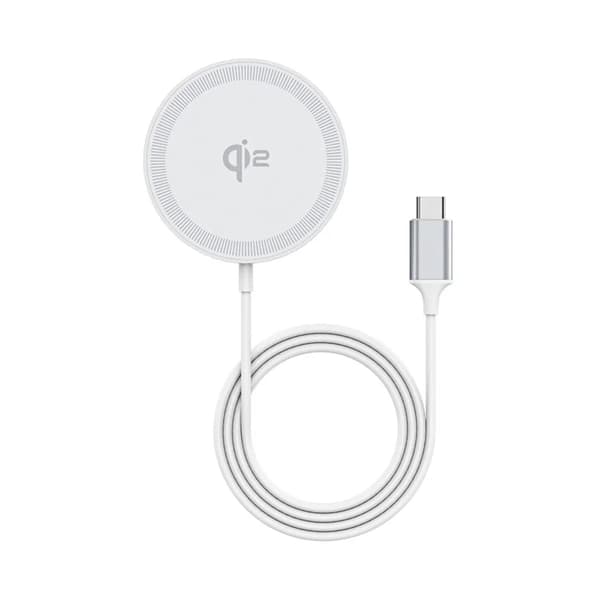 DUZZONA Qi2 MagSafe Trådlös Laddare iPhone 15W W18 Vit