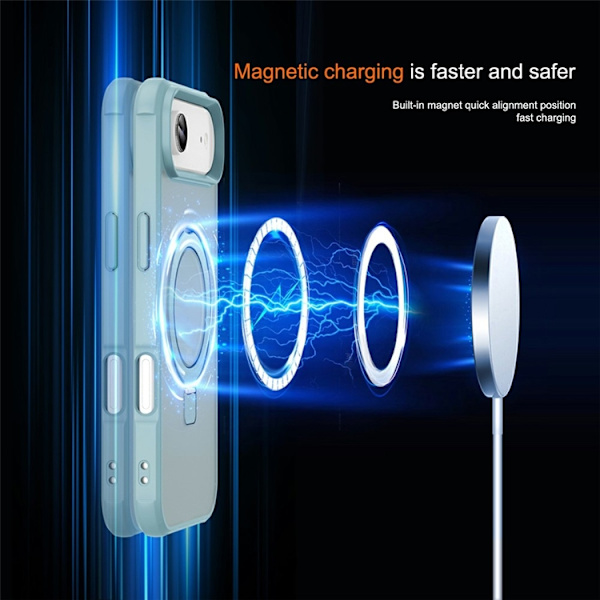 Mobilskal till iPhone Air MagSafe TPU+PC Kickstand - Blå Blå