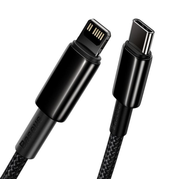 Baseus USB-C till Lightning kabel 20 W 1m Fast - Svart