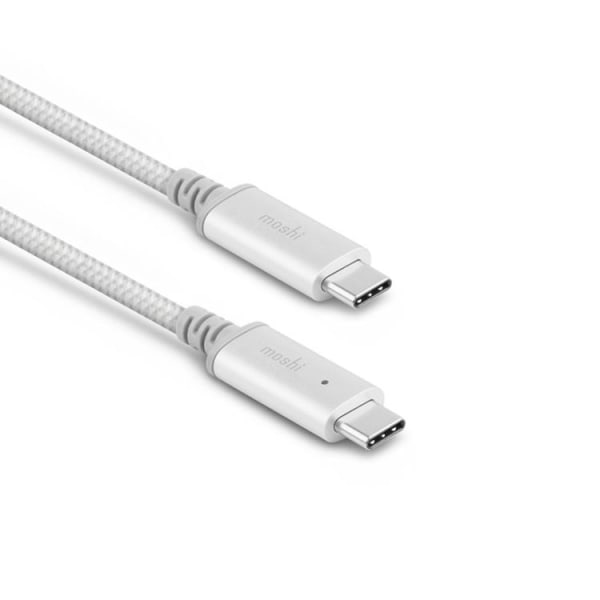 Moshi USB-C Laddningskabel Med Smart LED 2m - Silver