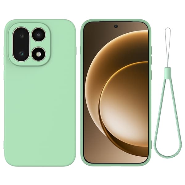 Mobilskal till OnePlus 15 5G Silikon Liquid med Handrem Grön