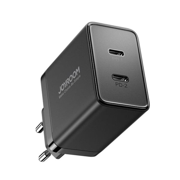 Joyroom Snabbladdare JR-TCF09 2x USB-C 40W - Svart Svart