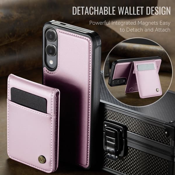 JEEHOOD J06 Mobilskal till Samsung Galaxy S25 Edge MagSafe Rosa
