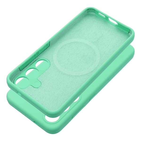 Mobilskal till Galaxy S25 Plus Magsafe Silikon 2mm - Mintgrön Grön