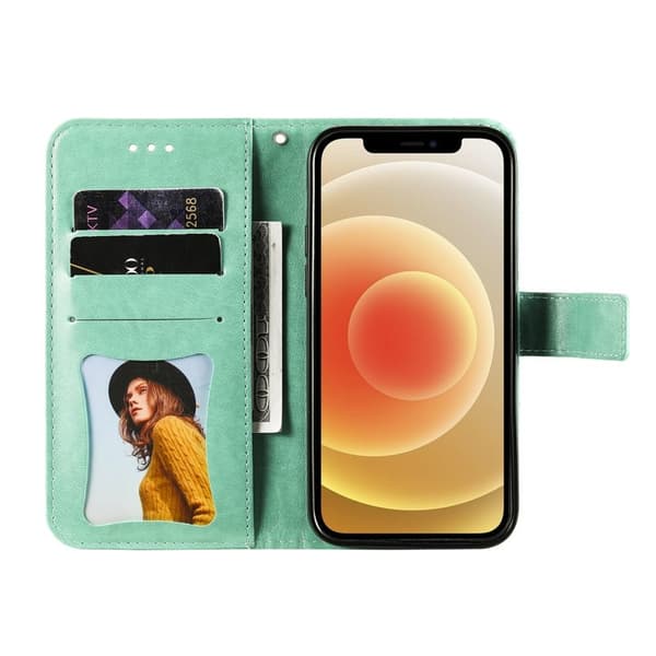 Oppo Find X9 Pro 5G Kortfack Plånboksfodral Konstläder Ställ - Grön