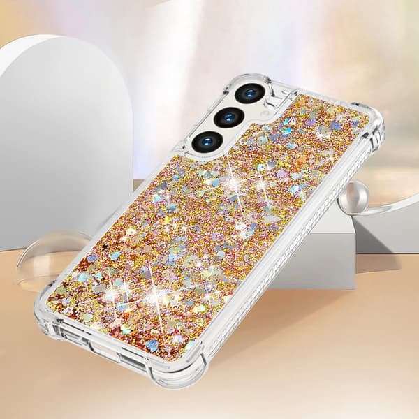 Mobilskal för Samsung Galaxy S26 Plus TPU Glitter Shockproof - Guld