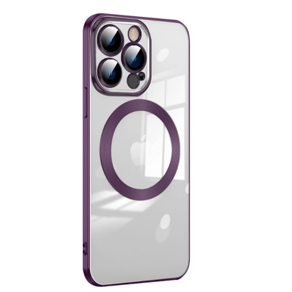 iPhone 14 Pro Skal Magsafe Electroplating Magnetic - Lila Lila