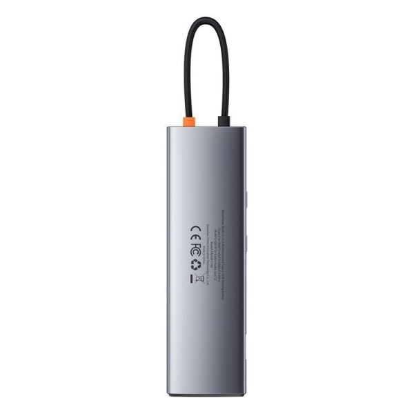 Baseus Metal 11in1 Multifunktionel HUB USB-C 100W - Grå