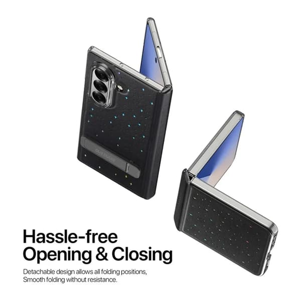 Dux Ducis Mobilskal till Galaxy Z Flip 7 Stex Star Pattern - Svart Svart