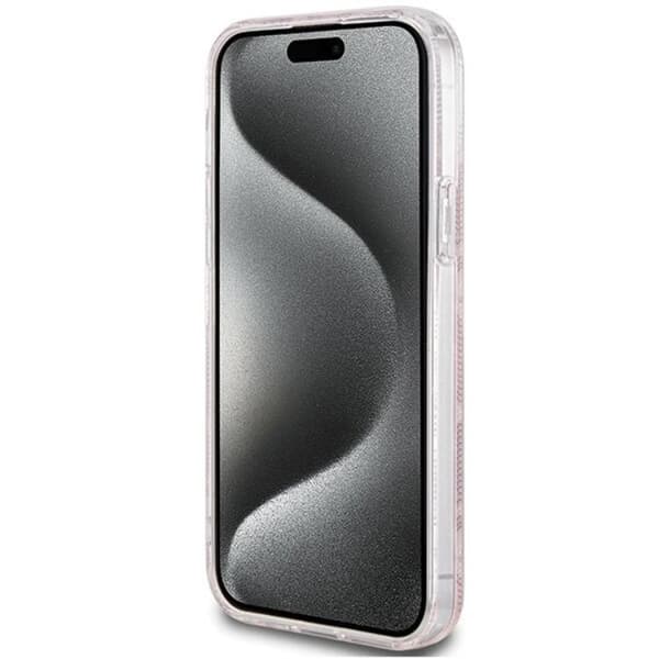 Guess iPhone 15/14/13 Mobilskal Magsafe IML GCube - Rosa Rosa