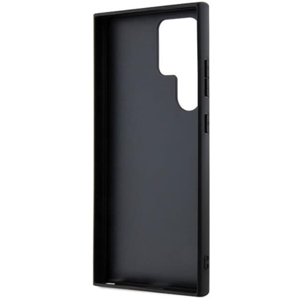 BMW Galaxy S24 Ultra Mobilskal Læder Carbon - Sort Black