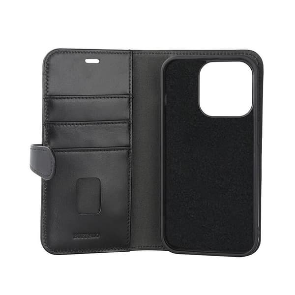 Buffalo iPhone 15 Pro Pungetui 3 Kort Magsafe - Sort Black