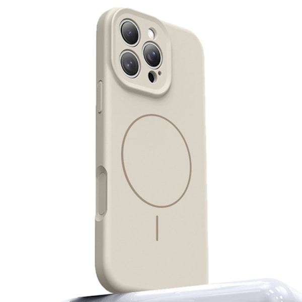 Mobilskal till iPhone 16 Pro Max Magafe med Camera Touch Control - Vit Vit