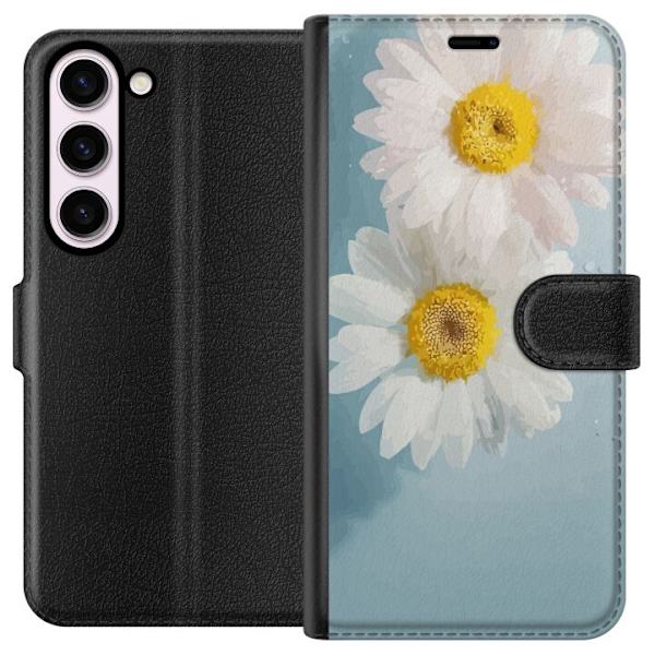 Plånboksfodral till Samsung Galaxy S23 med Sommarblommor