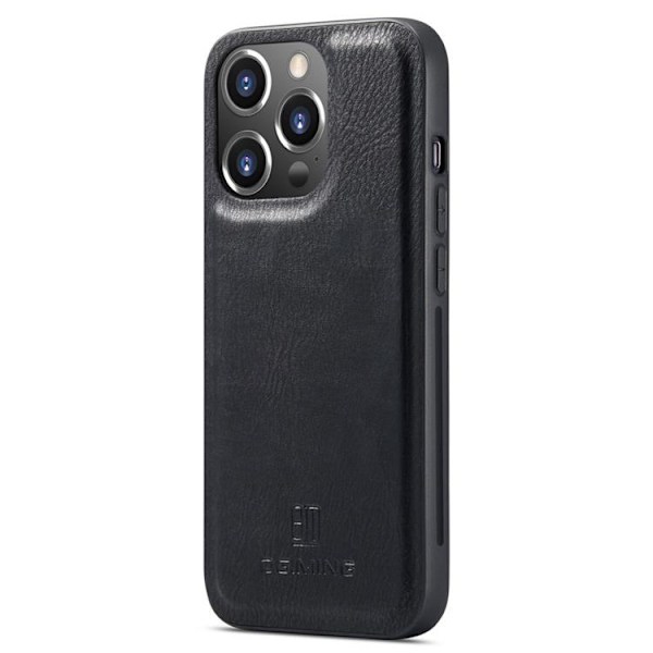 DG.MING iPhone 14 Pro Plånboksfodral Split Detachable Flip - Svart Svart