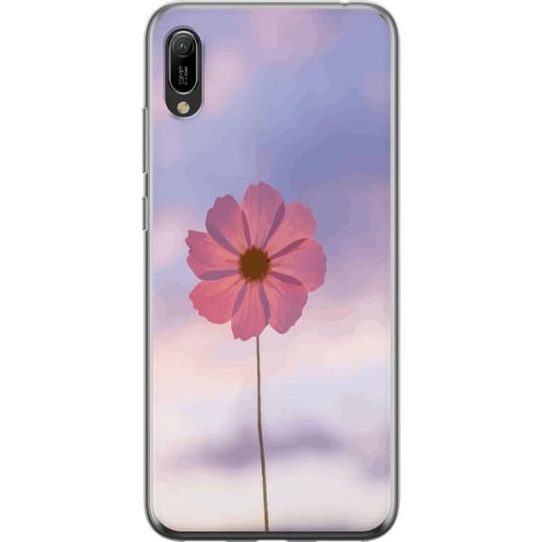 Mobilskal till Huawei Y6 Pro (2019) med Rosa blomma