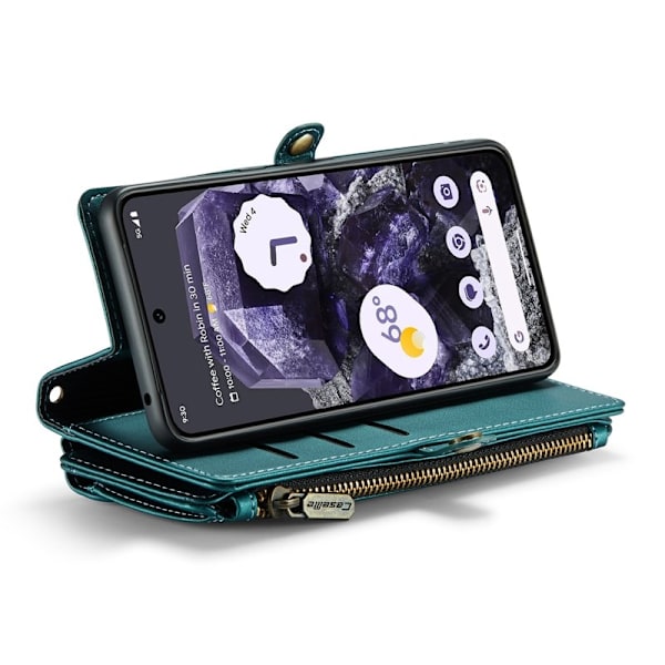 CASEME Plånboksfodral Konstläder för Google Pixel 8 - Grön
