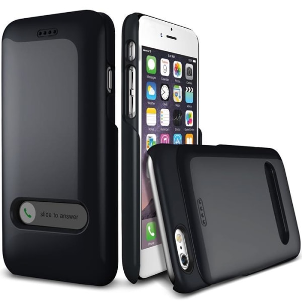 Verus Slim Slide Suojakuori Apple iPhone 6 / 6S:lle - musta Black
