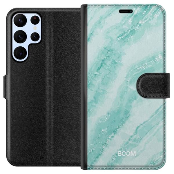 Pung Taske til Samsung Galaxy S24 Ultra med Mint Marmor