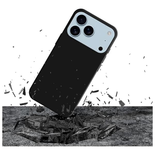 3MK Mobilskal till iPhone 17 Pro Silikon - Svart Svart