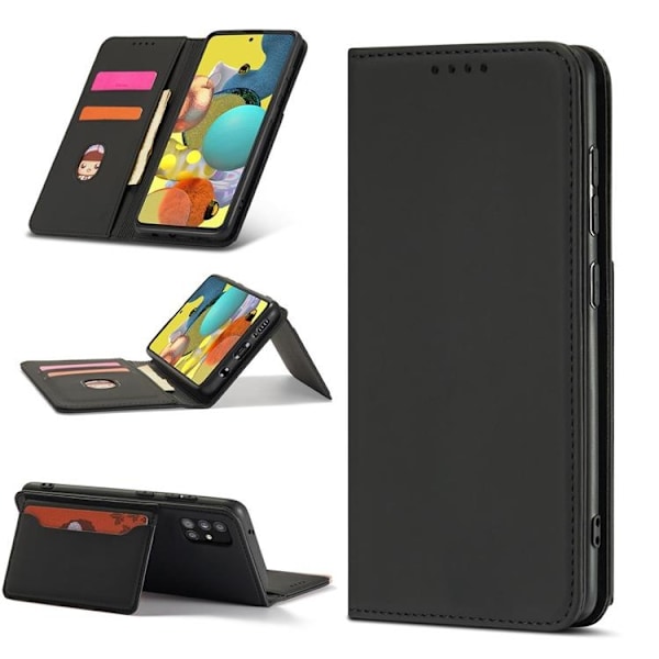 Galaxy A12 5G (2020/2021) Pungetui Magnet Stand - Sort Black