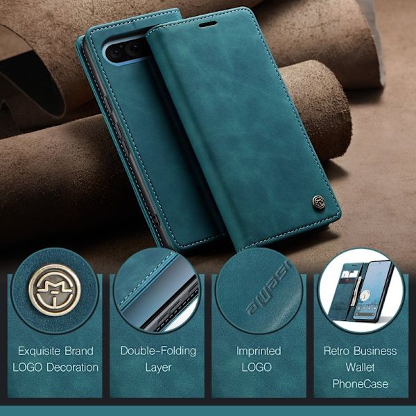 CASEME 013 Plånboksfodral för Google Pixel 10 Pro XL - Blå
