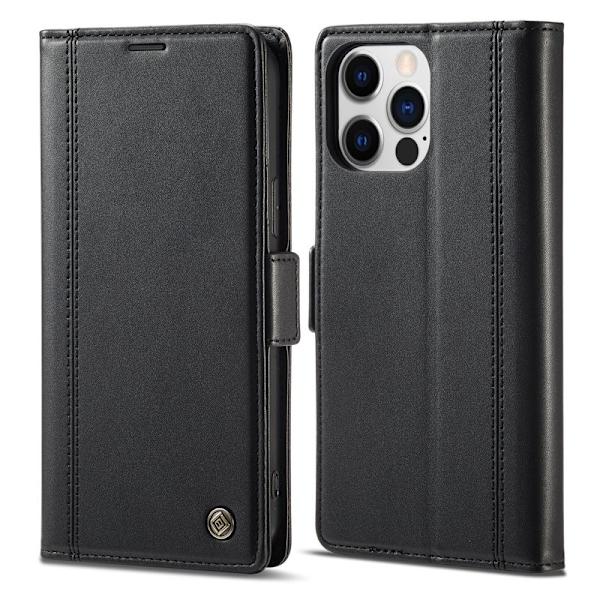 LC.IMEEKE iPhone 16 Pro Plånboksfodral Konstläder - Svart