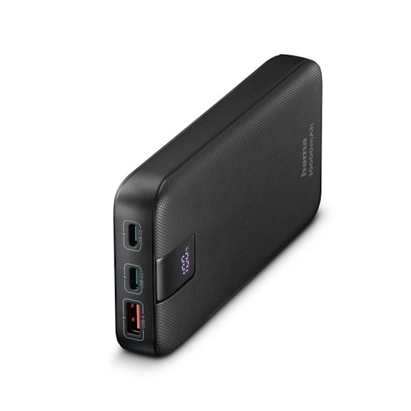 HAMA Powerbank Pd 10000mah 2xUSB-C+1xUSB-A Antracit
