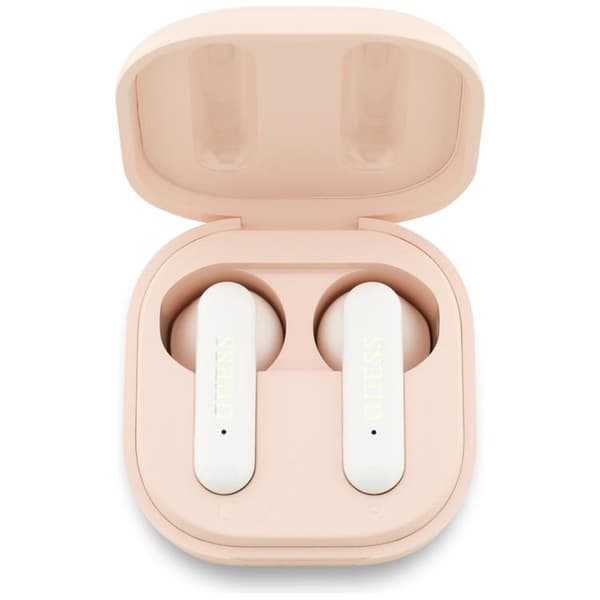 Guess TWS In-Ear Hörlurar Bluetooth 4G Metal Logo - Rosa