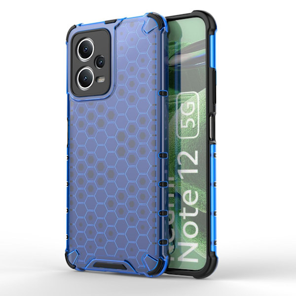 Redmi Note 12/Poco X5 5g Mobilskal Honeycomb - Blå
