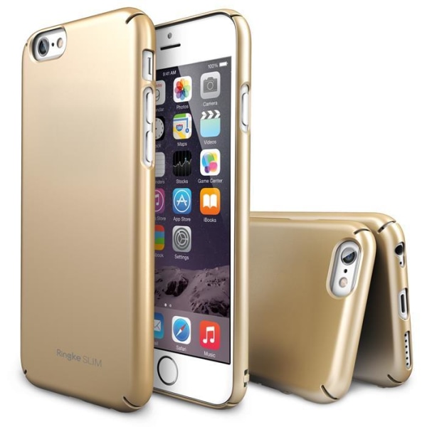 Ringke Slim Dual Coated Cover til Apple iPhone 6 / 6S (Guld)