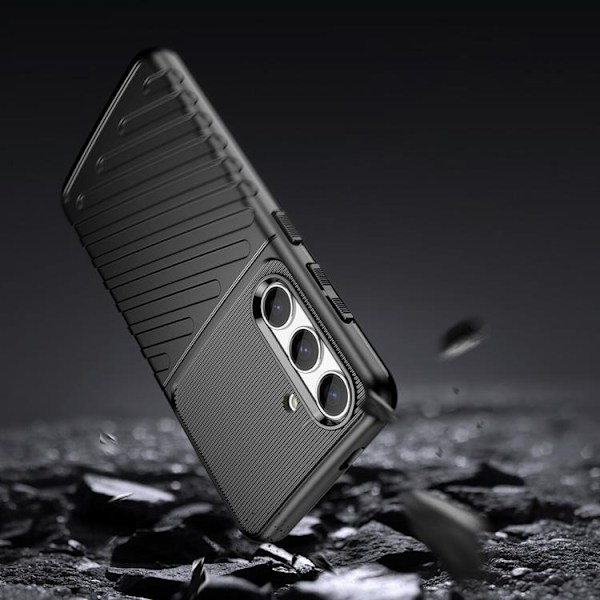 Galaxy S24 Mobilskal Thunder TPU - Svart Svart