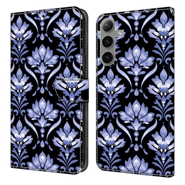 Plånboksfodral för Samsung Galaxy S26 Plus Konstläder Stativ - Blommönster