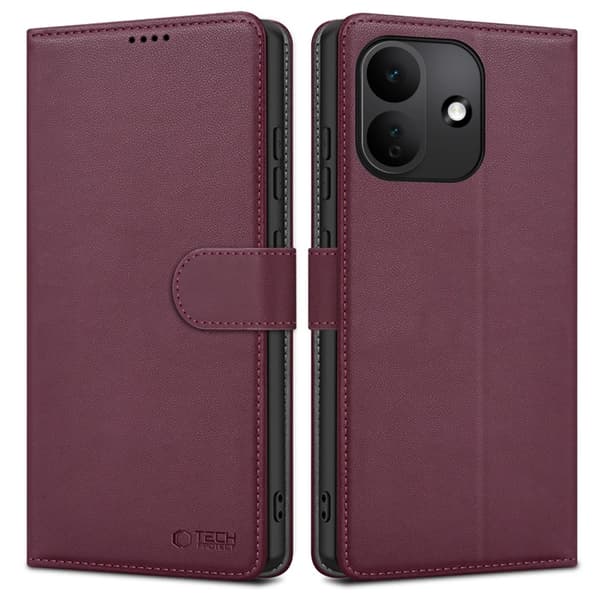 Tech-Protect Plånboksfodral För Xiaomi Redmi Note 17 Pro 5G - Mulberry