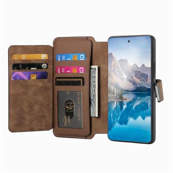 Caseneo Plånboksfodral För Galaxy S26 Plus Magnetic Läder - Brun Brun
