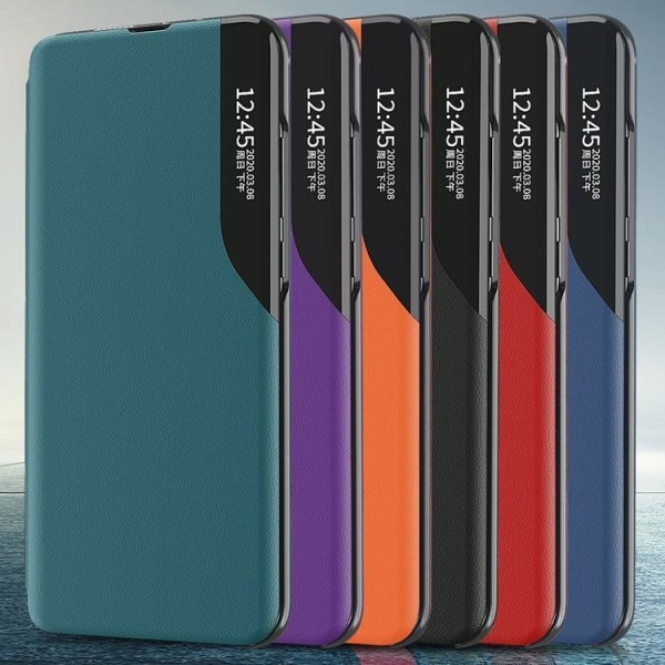 Eco Læder View Case Galaxy A72 - Orange