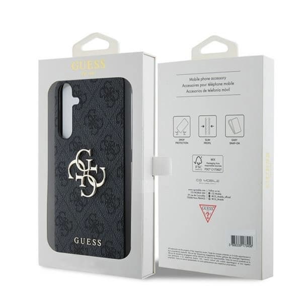 Guess telefontaske til Galaxy A35 5G Big Metal Logo - Sort Black
