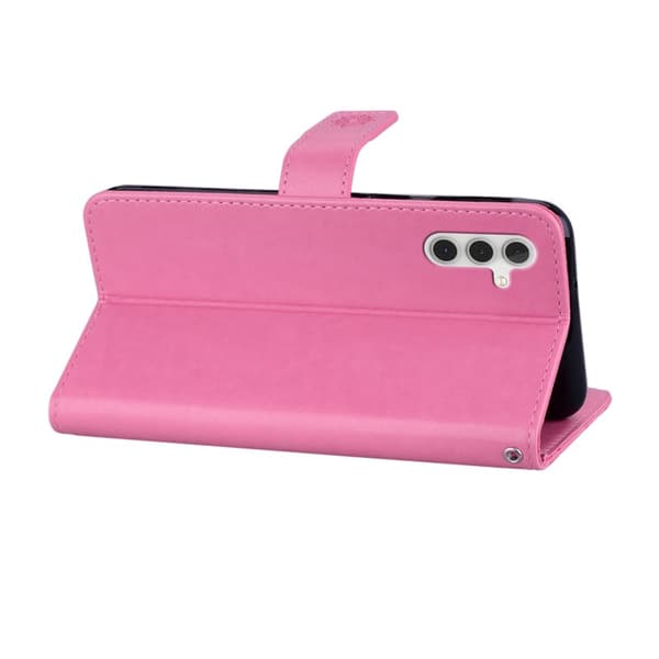 Plånboksfodral för Samsung Galaxy S26 Plus Konstläder med rem - Rosa