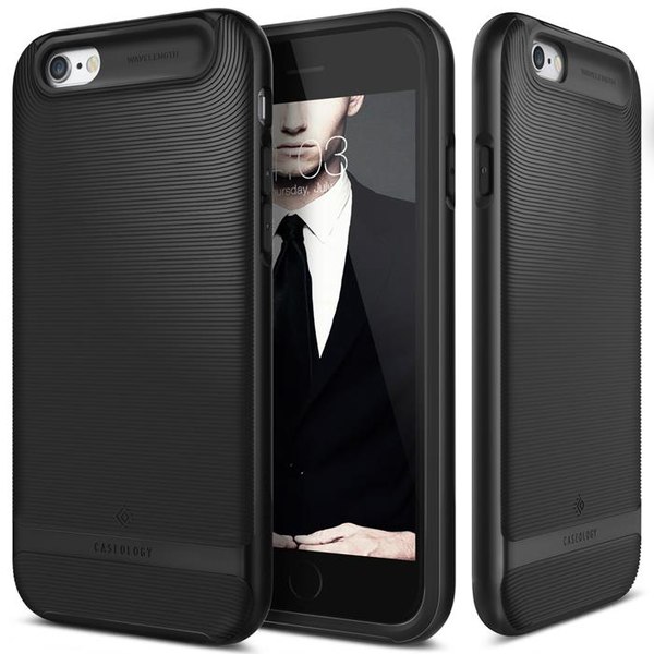 Caseology Wave Length Skal till Apple iPhone 6(S) Plus  - Svart