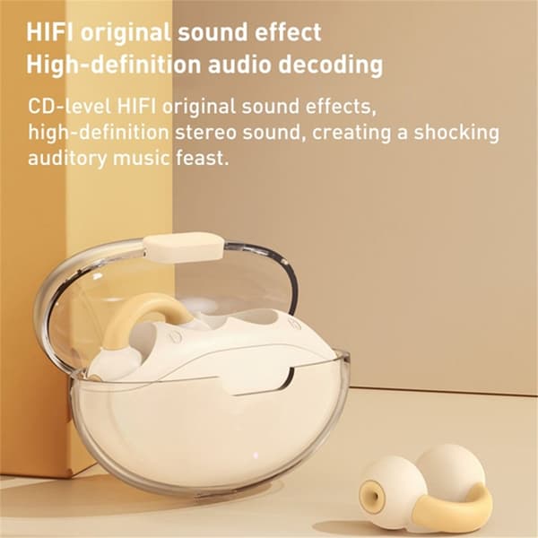 LANGSDOM TWS Trådlösa Hörlurar In-Ear Bluetooth TS10 - Beige Beige