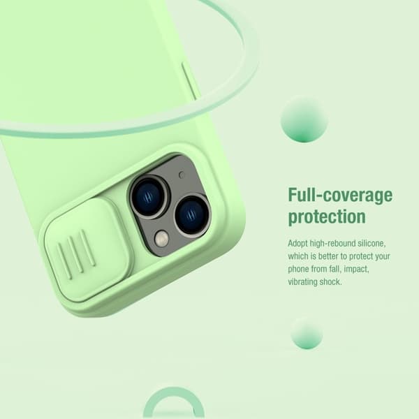 NILLKIN Mobilskal till iPhone 15 Plus i PC och Silikon - Svart