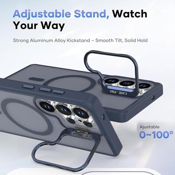 Mobilskal till Galaxy S24 Ultra MagSafe Kickstand - Blå Blå