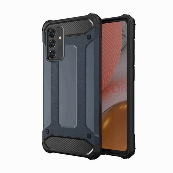 Telefontaske til Galaxy A26 Hybrid Armor - Blå Blå
