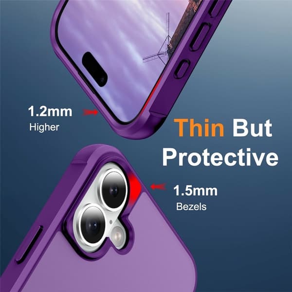 Mobilskal till iPhone 17 MagSafe TPU+PC Kickstand - Lila Lila
