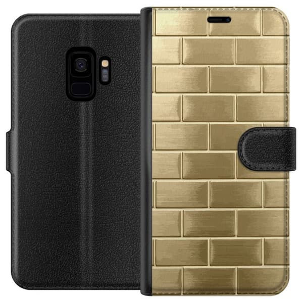 Pung Taske til Samsung Galaxy S9 med gyldne mursten